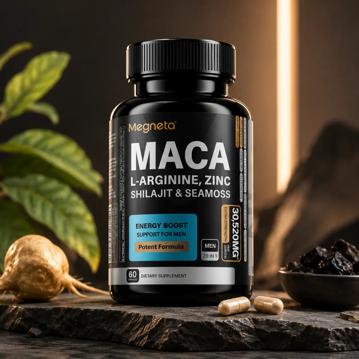 Suplemento Megneta Maca Hombres | 60 Cápsulas