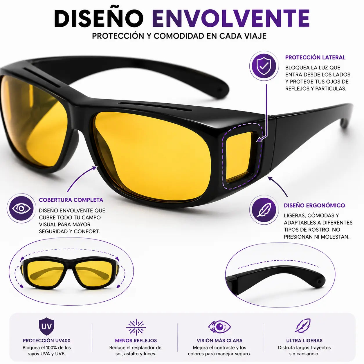 VisionDrive™ | 2 Gafas para Día y Noche
