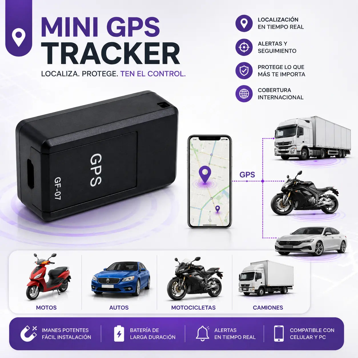 TrackMag™ | GPS Rastreador Magnético