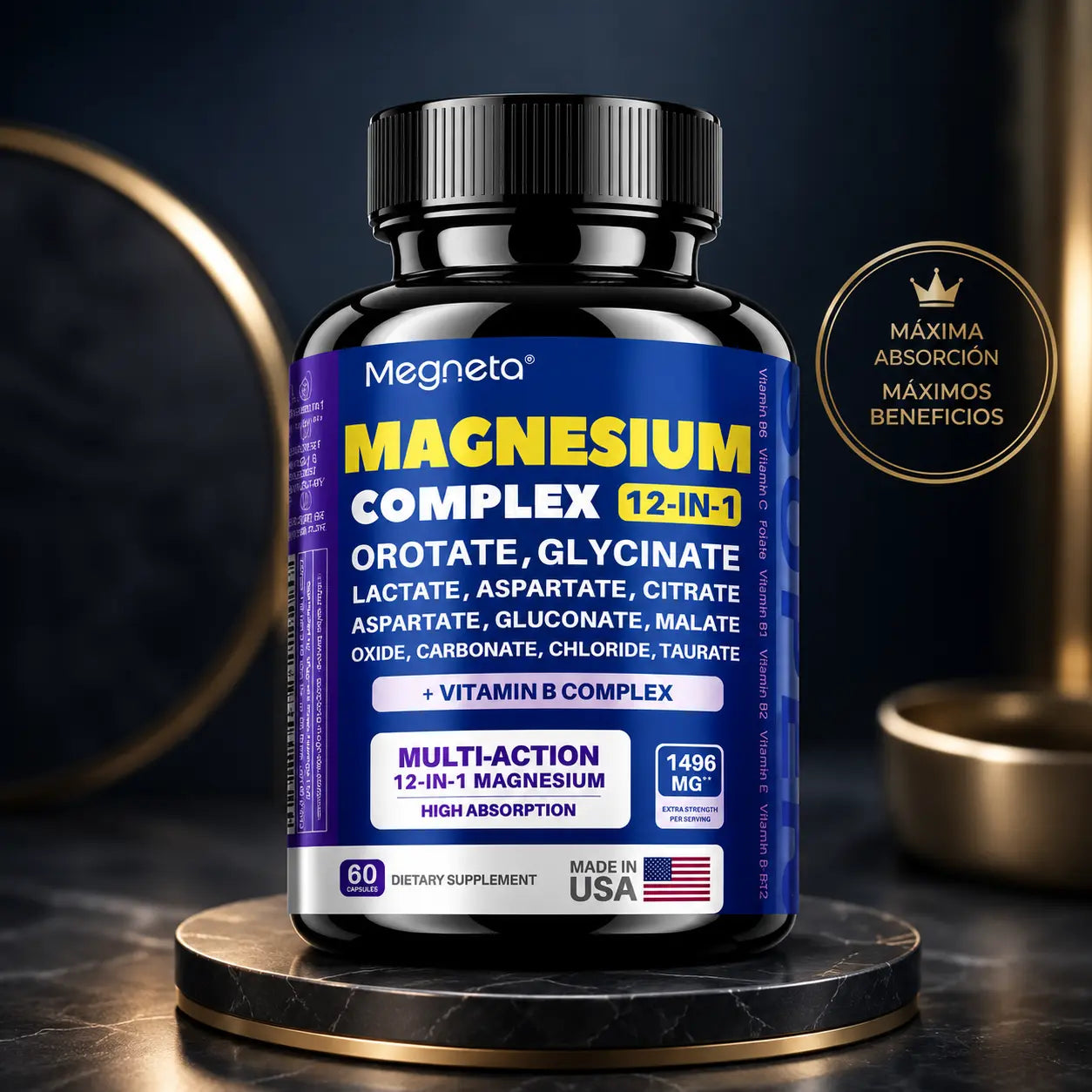 Suplemento Magnesio Complex | 60 Cápsulas