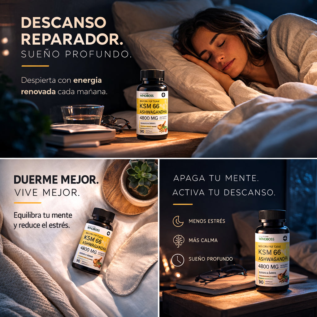 Suplemento KSM 66 Ashwagandha 90 cápsulas
