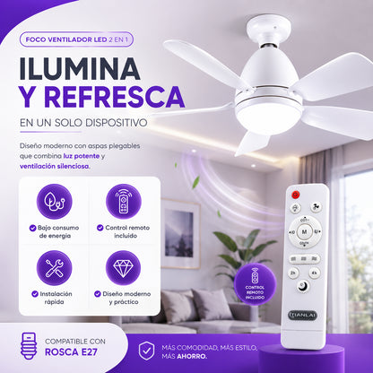 LumiAir™ | Ventilador de Bombillo