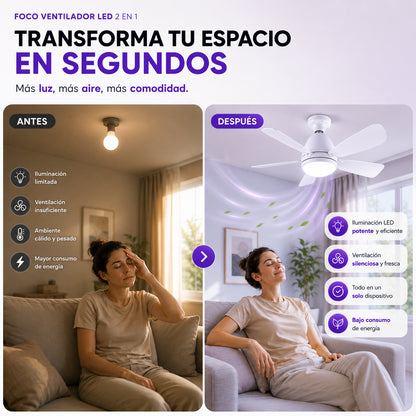 LumiAir™ | Ventilador de Bombillo