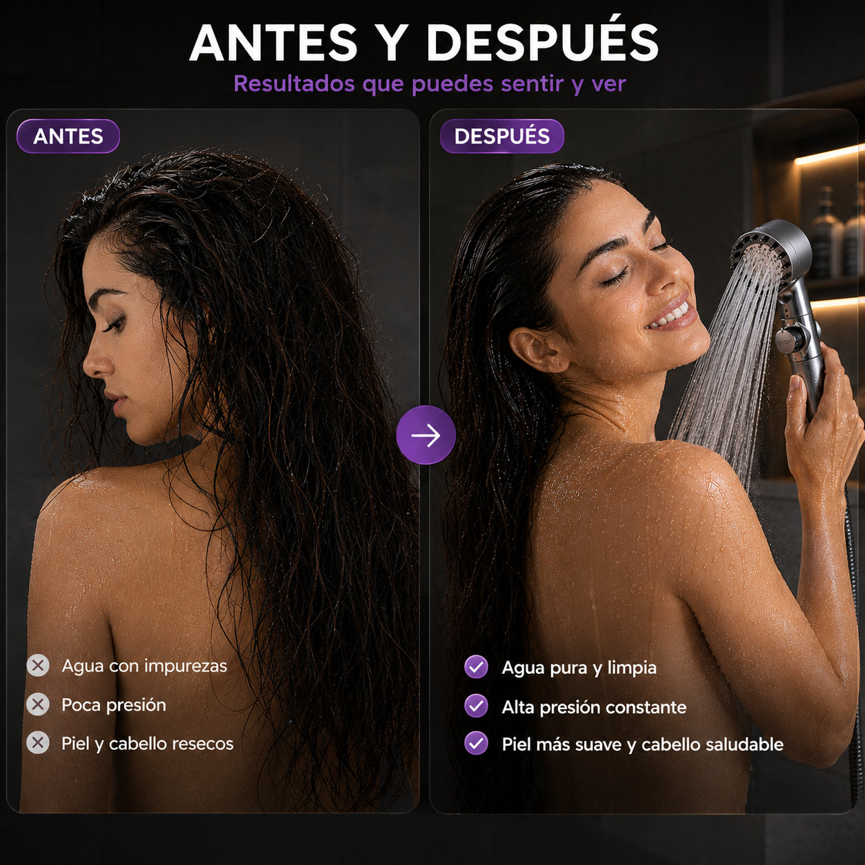 HydraSpa™ | Ducha Filtrante de Alta Presión
