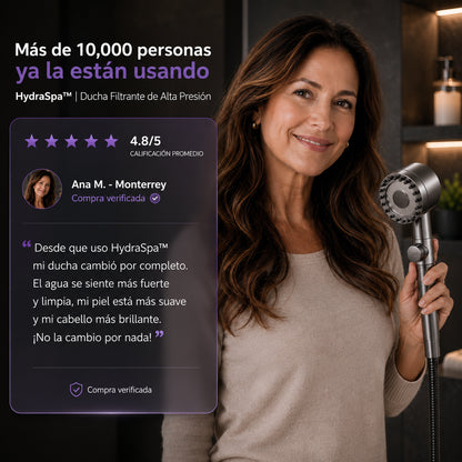 HydraSpa™ | Ducha Filtrante de Alta Presión