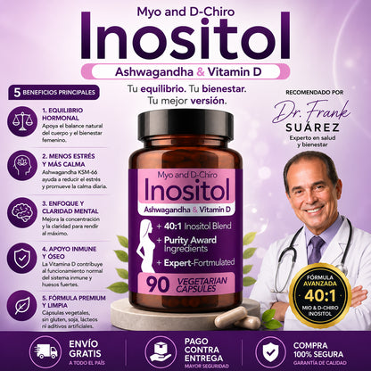 Suplemento Inositol Myo and D-Chiro