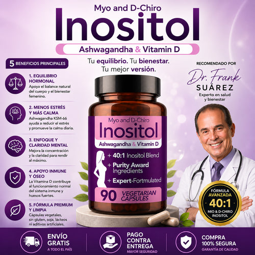 Suplemento Inositol Myo and D-Chiro
