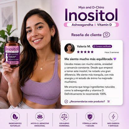 Suplemento Inositol Myo and D-Chiro