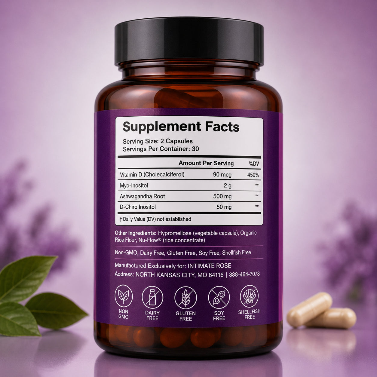 Suplemento Inositol Myo and D-Chiro