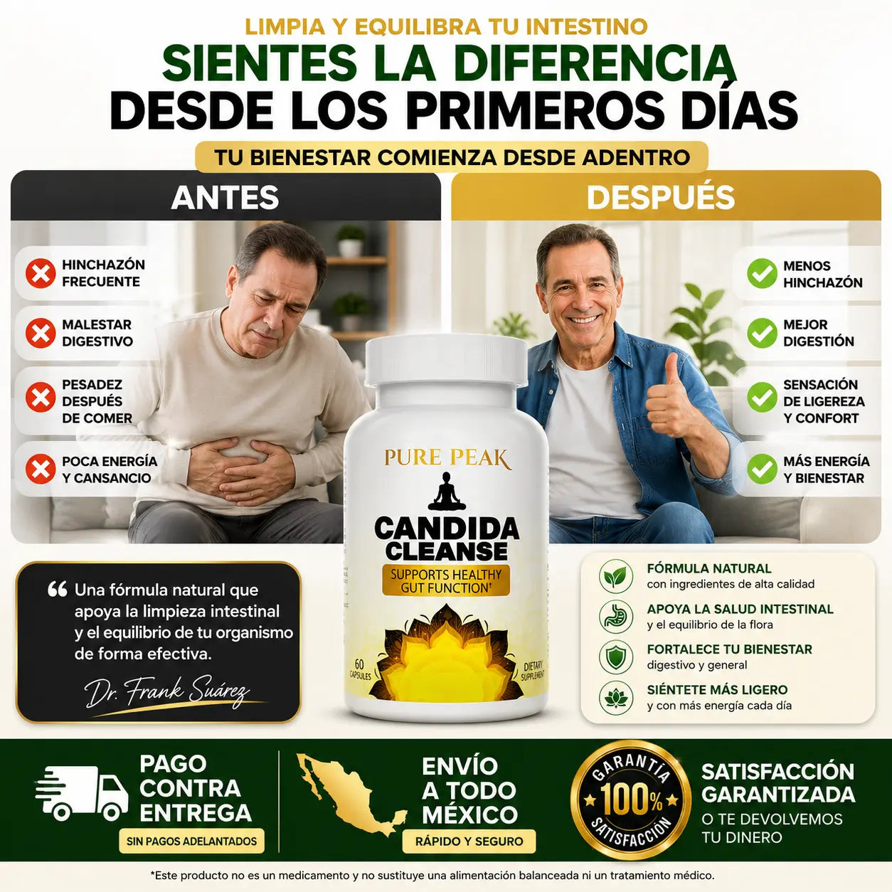Suplemento Candida Cleanse | 60 Cápsulas