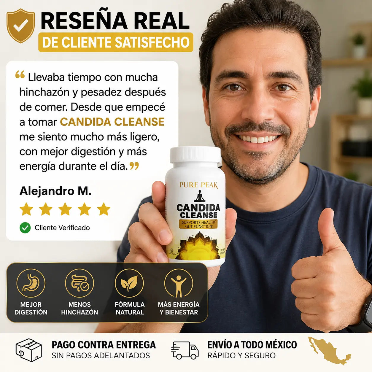 Suplemento Candida Cleanse | 60 Cápsulas