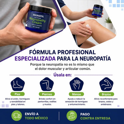 Crema Migrastil Neuropatia Alivio Cuerpo