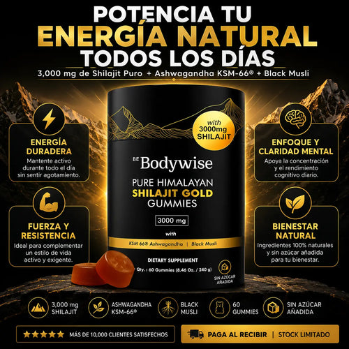 Gomitas Shilajit 3000 mg | 60 piezas