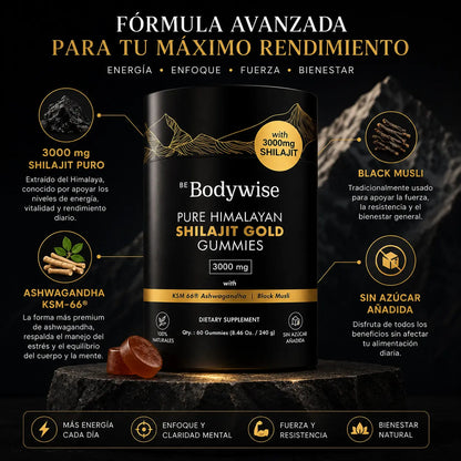 Gomitas Shilajit 3000 mg | 60 piezas