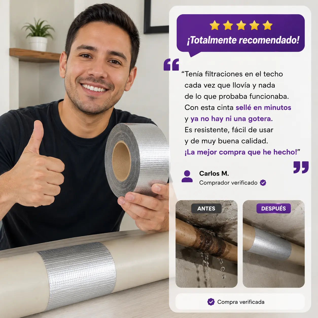 ReparaFix™ | Cinta Impermeable para fugas