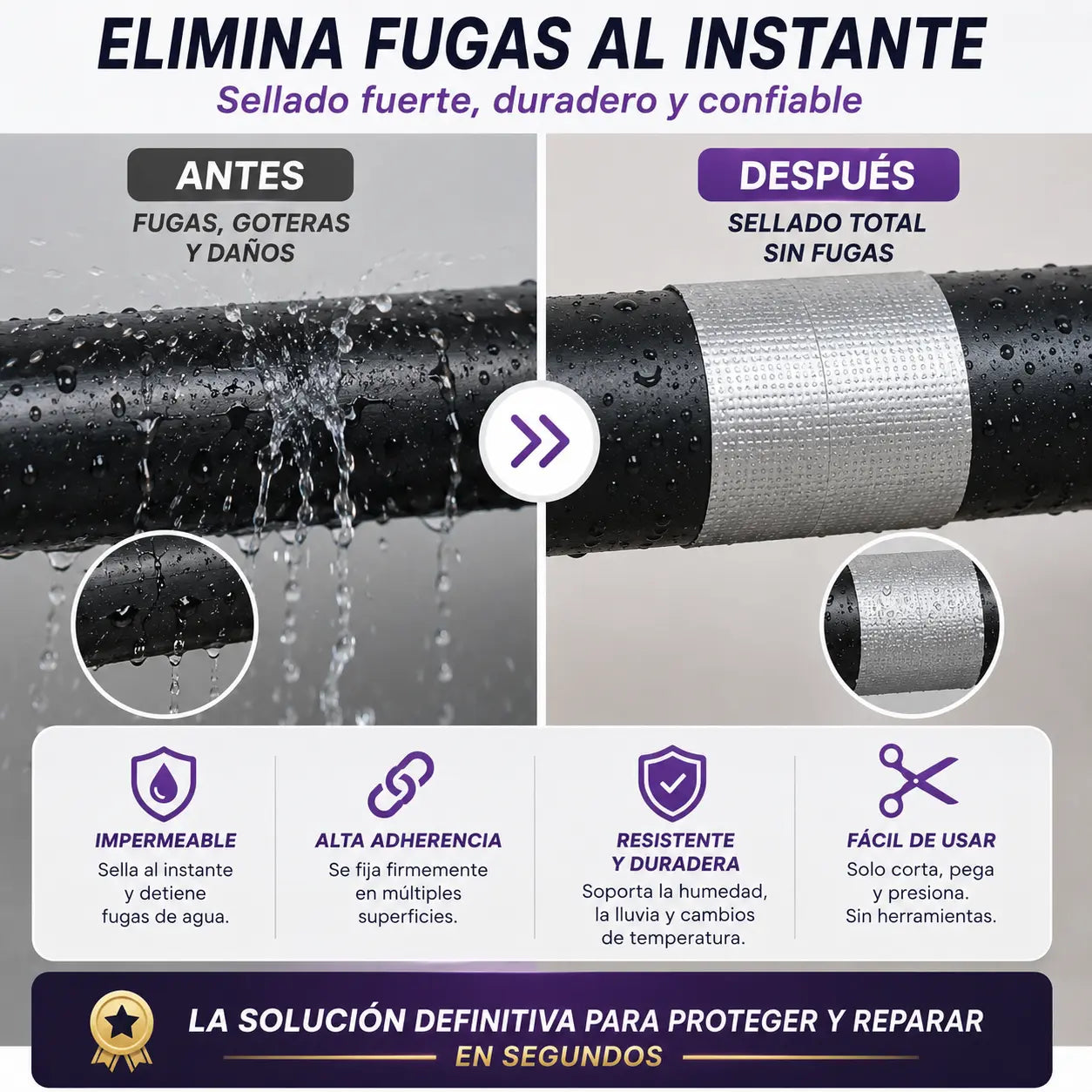 ReparaFix™ | Cinta Impermeable para fugas