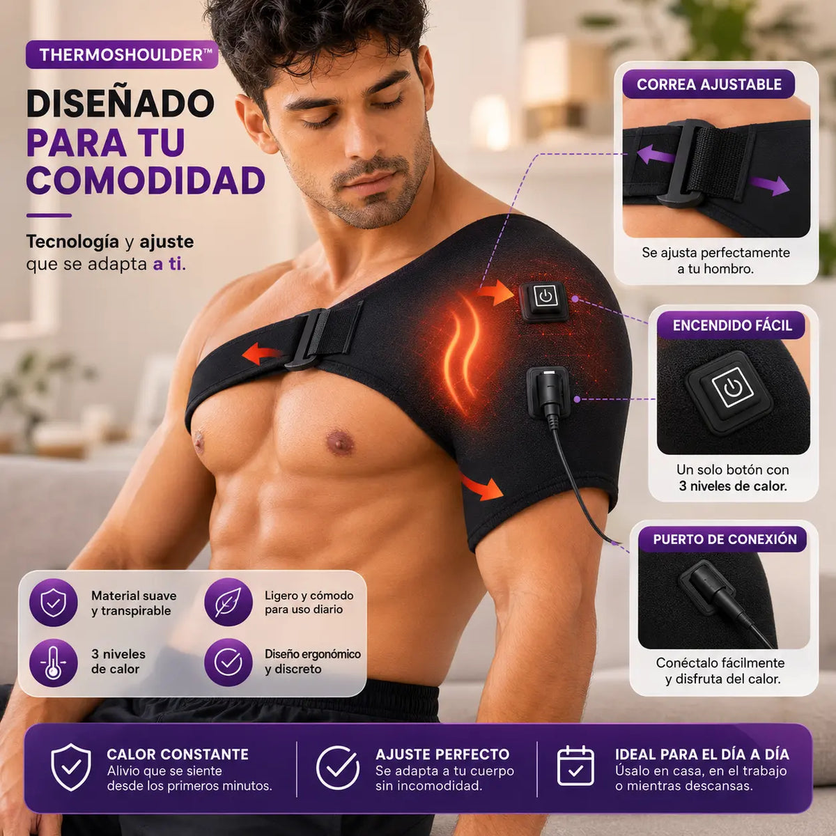 ThermoShoulder™ | Hombrera Térmica Ajustable