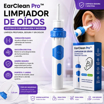 EarClean Pro™ | Limpiador de Oídos Eléctrico