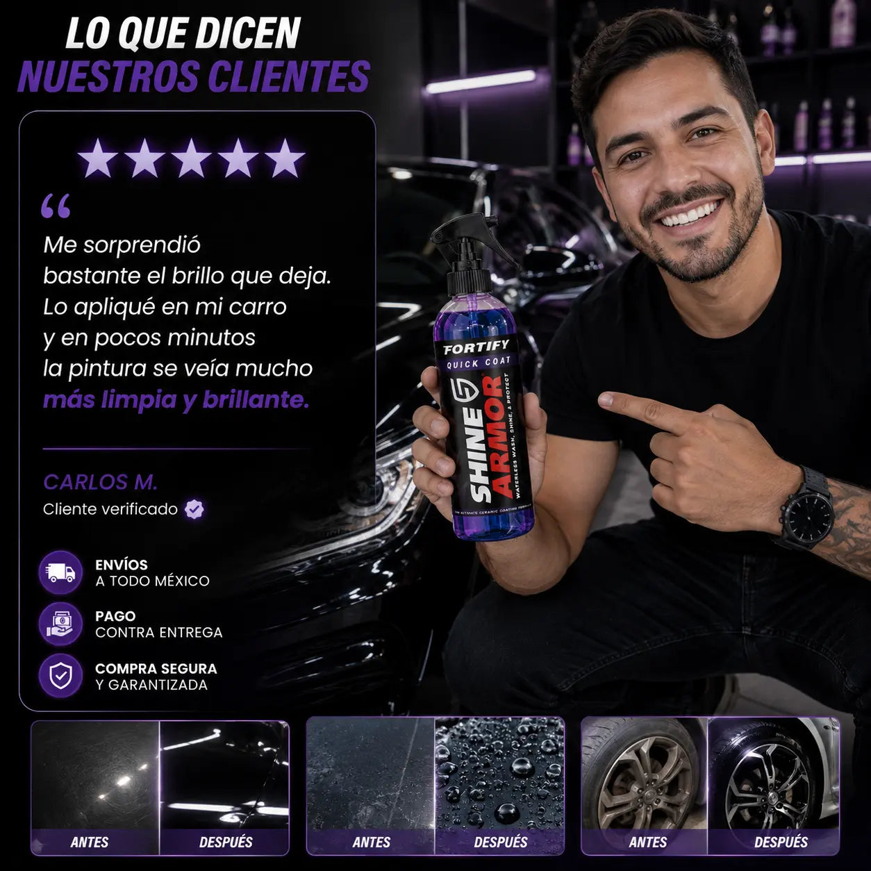 Shine Armor™ | Cera Cerámica 3 en 1