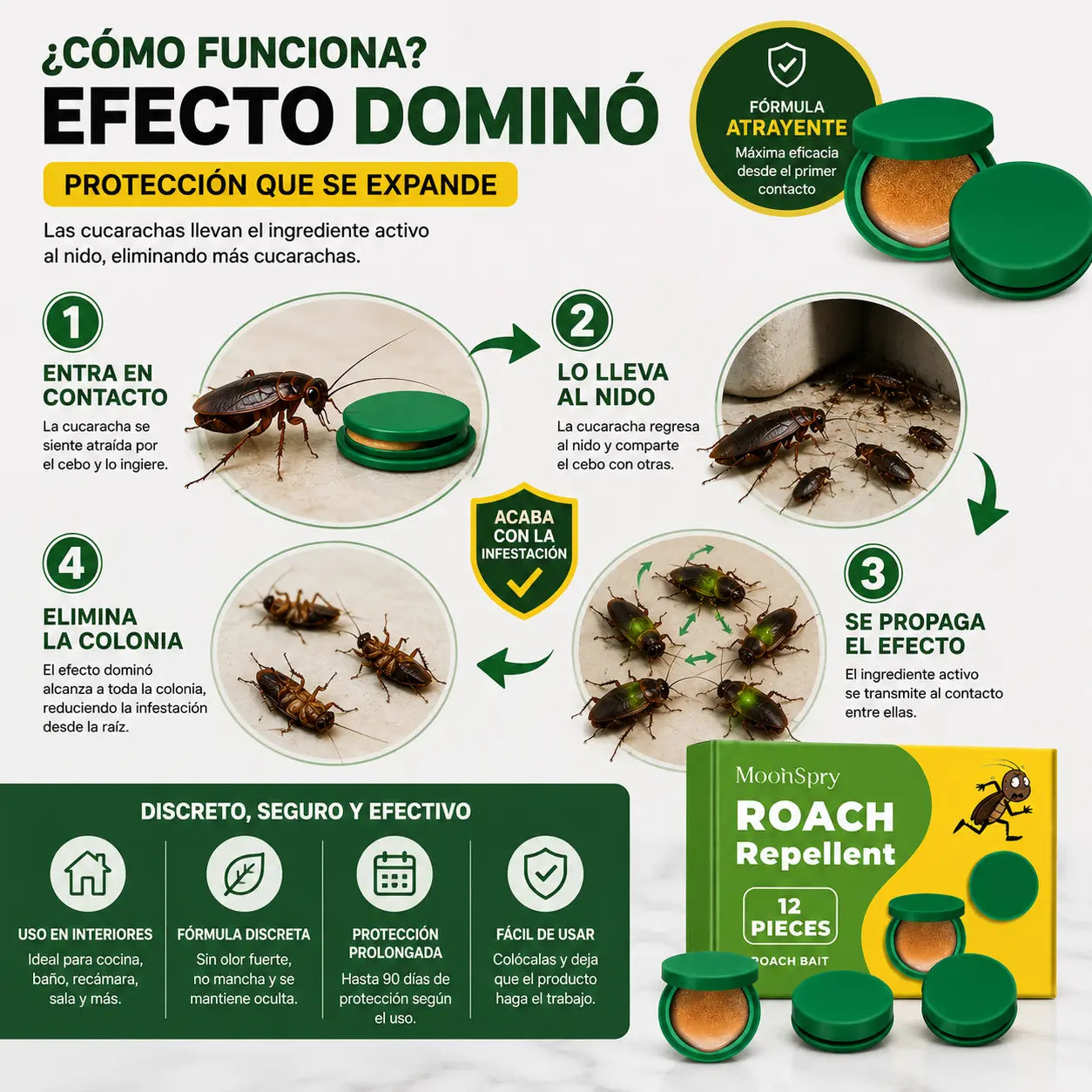 RoachStop™ | Eliminador de Cucarachas 24 Piezas