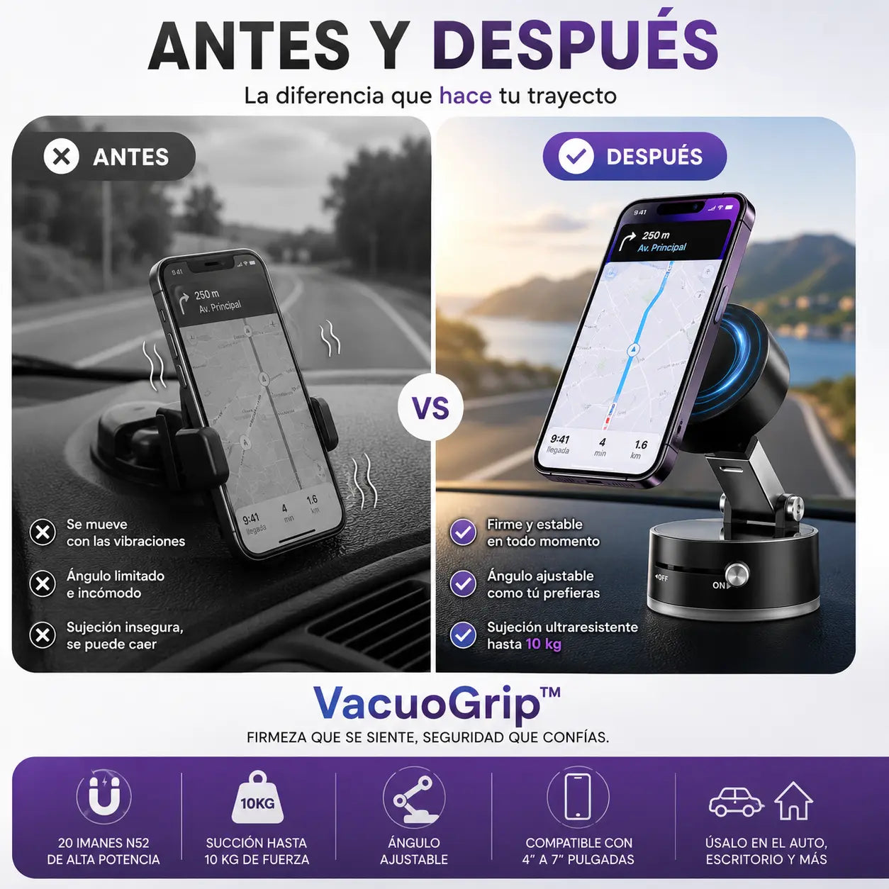 MagniGrip™ | Soporte Magnético para Celular