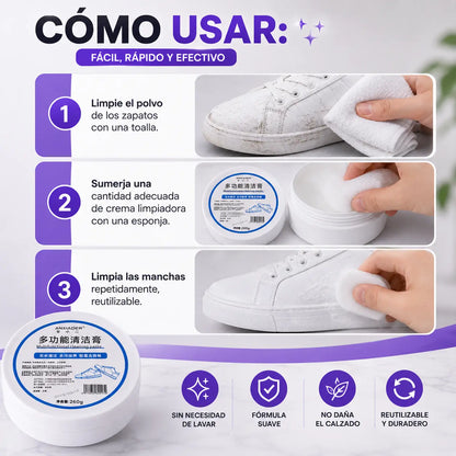 Pasta Limpiadora de tenis Crema 260g
