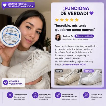 Pasta Limpiadora de tenis Crema 260g
