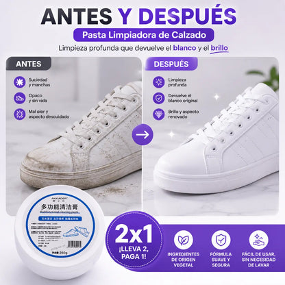 Pasta Limpiadora de tenis Crema 260g