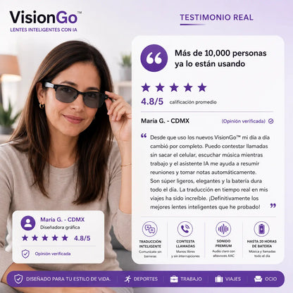 Gafas Inteligentes | VisionGo™
