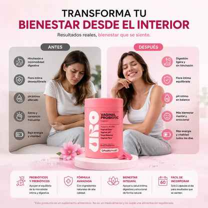 Uro Probioticos Vaginales | 60 Cápsulas