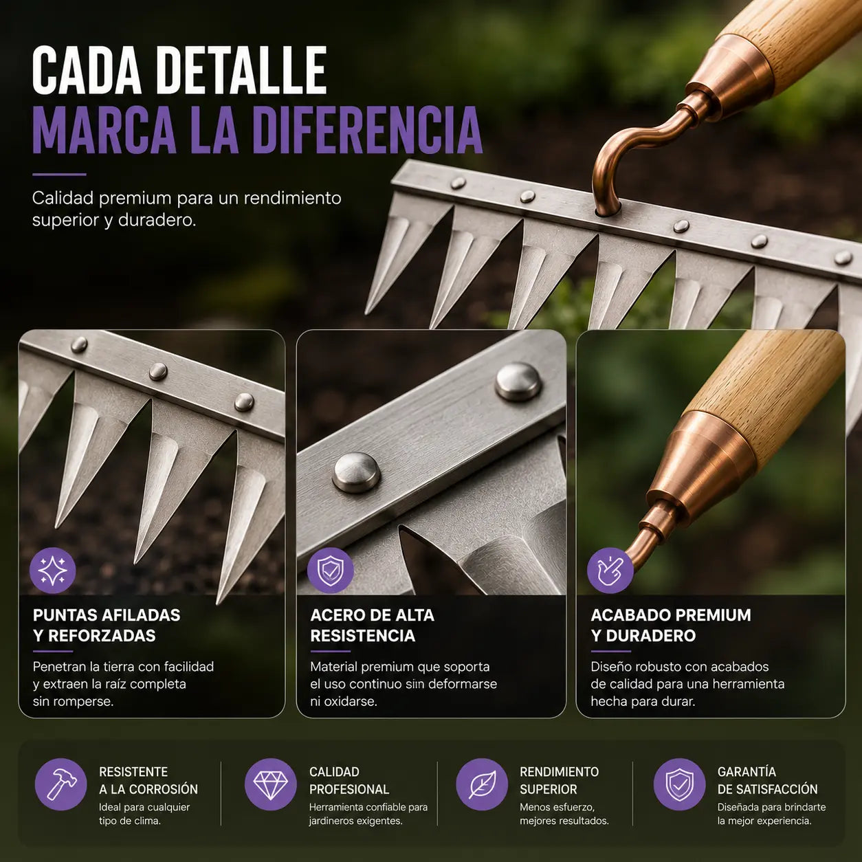 Rastrillo Liberador® | Removedor de Maleza