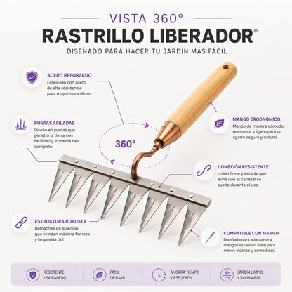 Rastrillo Liberador® | Removedor de Maleza