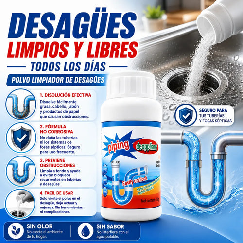 Polvo Limpia Tuberías | Piping