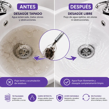 GarraFlex™ | Destapador de Tuberías