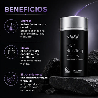 Dexe™ | Fibras Capilares de Alta Cobertura