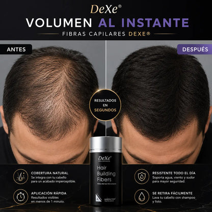 Dexe™ | Fibras Capilares de Alta Cobertura