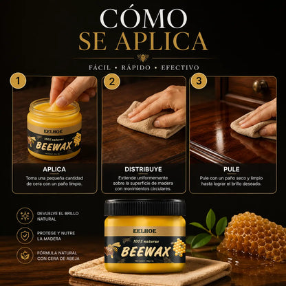 🐝 BeeWood™ | Cera de Abeja para Muebles