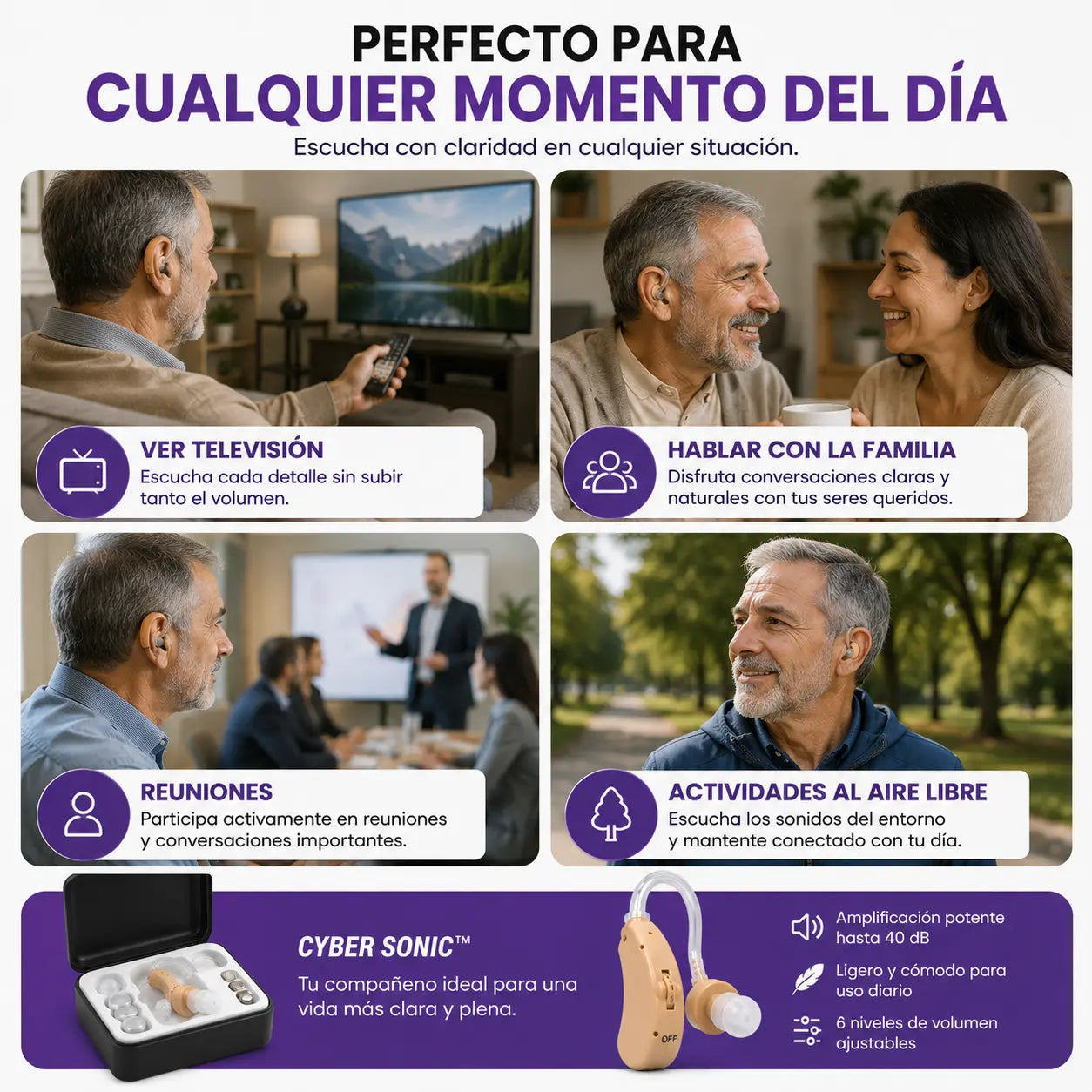 Cyber Sonic™ | Audífono Amplificador Inteligente