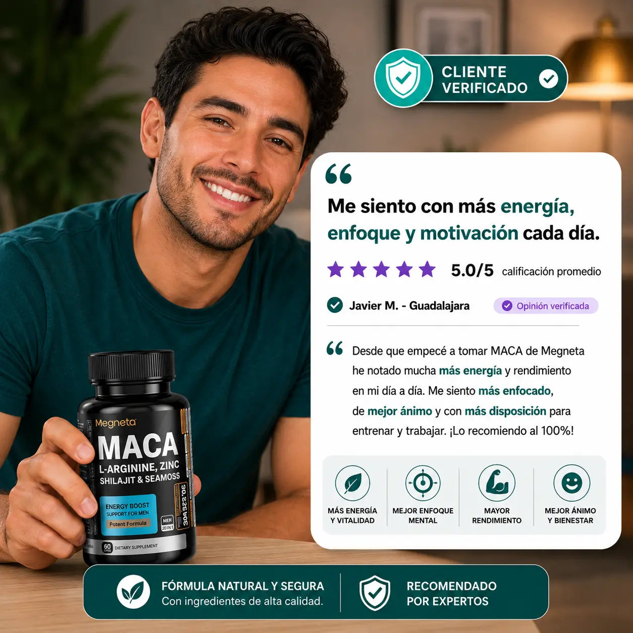 Suplemento Megneta Maca Hombres | 60 Cápsulas