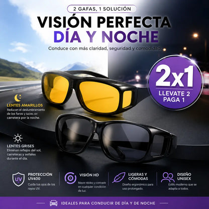 VisionDrive™ | 2 Gafas para Día y Noche