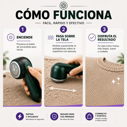 LintGo™ | Quitapelusas Eléctrico