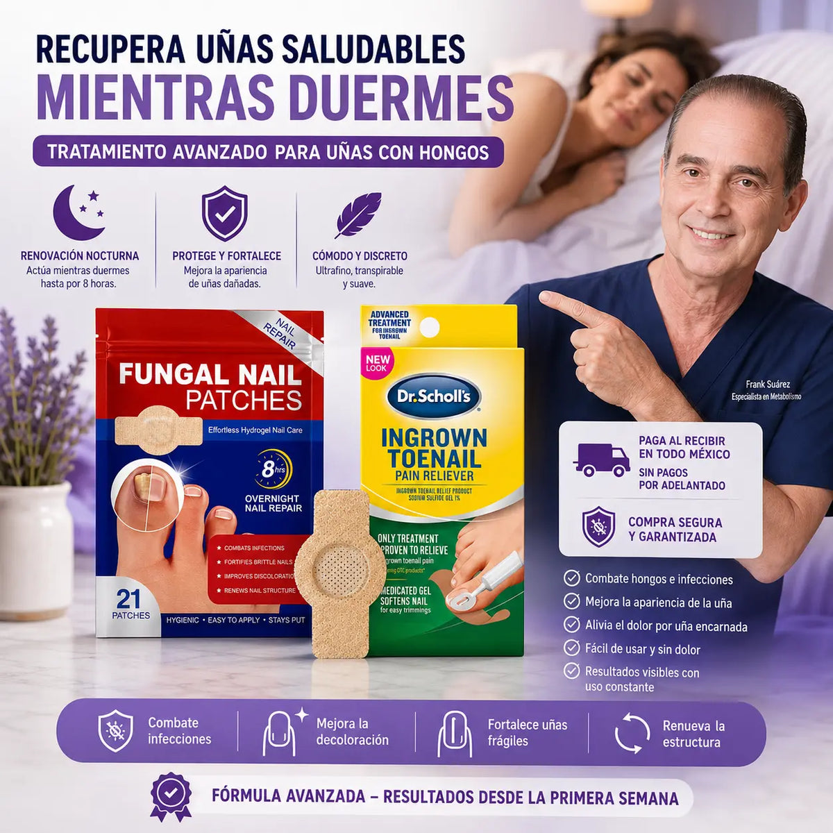 20 Parches para uña enterrada y hongos