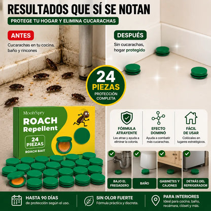 RoachStop™ | Eliminador de Cucarachas 24 Piezas