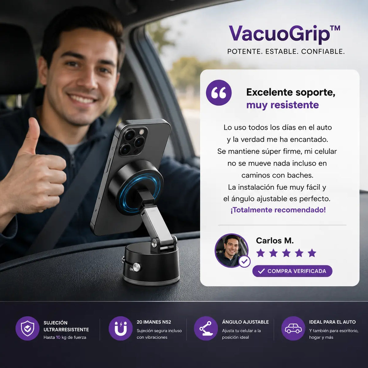 MagniGrip™ | Soporte Magnético para Celular