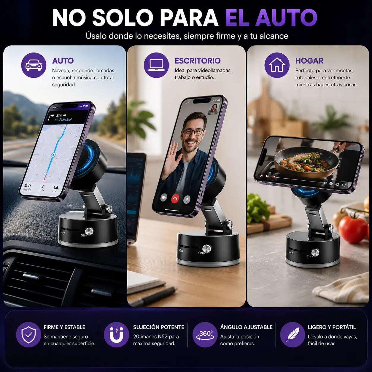 MagniGrip™ | Soporte Magnético para Celular