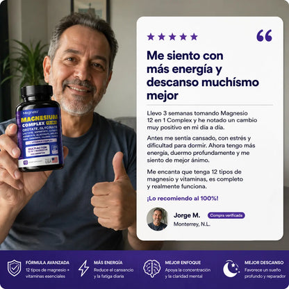 Suplemento Magnesio Complex | 60 Cápsulas