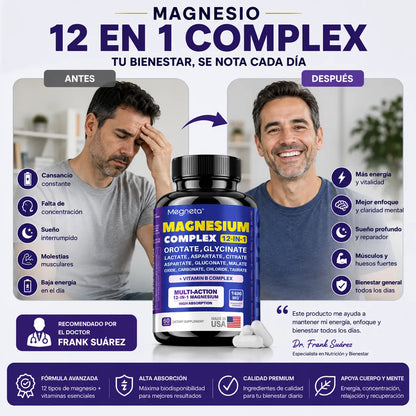Suplemento Magnesio Complex | 60 Cápsulas