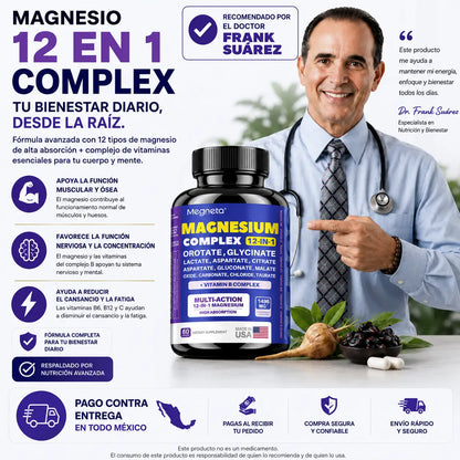 Suplemento Magnesio Complex | 60 Cápsulas