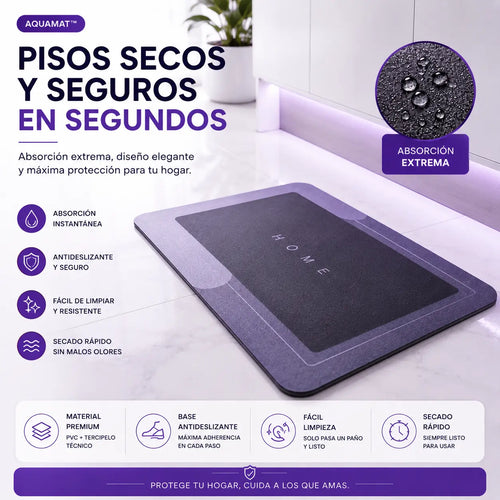 AquaMat™ | Tapete Antideslizante Absorbente