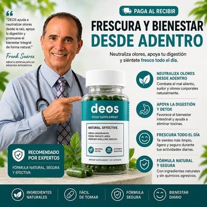 Deos Suplemento Elimina Mal Olor | 30 caps